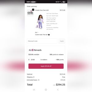 Create Your Own american girl doll BNIB